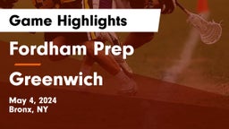 Fordham Prep  vs Greenwich  Game Highlights - May 4, 2024