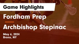 Fordham Prep  vs Archbishop Stepinac  Game Highlights - May 6, 2024