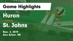 Huron  vs St. Johns  Game Highlights - Nov. 2, 2019