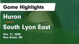 Huron  vs South Lyon East  Game Highlights - Oct. 17, 2020