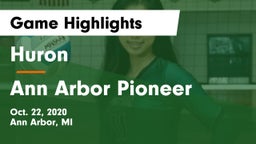 Huron  vs Ann Arbor Pioneer Game Highlights - Oct. 22, 2020