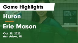 Huron  vs Erie Mason Game Highlights - Oct. 29, 2020