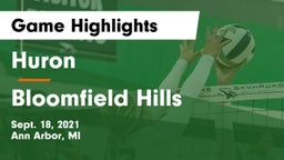 Huron  vs Bloomfield Hills Game Highlights - Sept. 18, 2021
