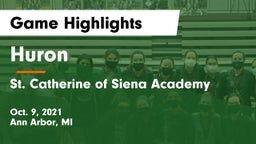 Huron  vs St. Catherine of Siena Academy  Game Highlights - Oct. 9, 2021