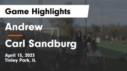 Andrew  vs Carl Sandburg  Game Highlights - April 13, 2023