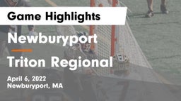 Newburyport  vs Triton Regional  Game Highlights - April 6, 2022
