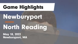 Newburyport  vs North Reading  Game Highlights - May 18, 2022