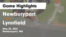 Newburyport  vs Lynnfield  Game Highlights - May 20, 2022