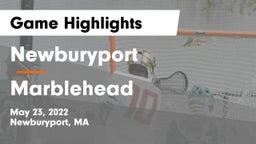 Newburyport  vs Marblehead  Game Highlights - May 23, 2022