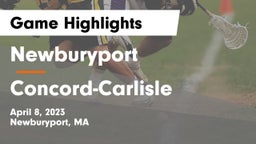 Newburyport  vs Concord-Carlisle  Game Highlights - April 8, 2023