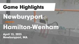Newburyport  vs Hamilton-Wenham Game Highlights - April 13, 2023