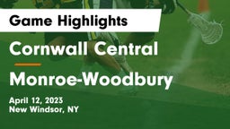Cornwall Central  vs Monroe-Woodbury  Game Highlights - April 12, 2023