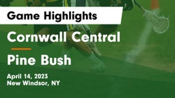 Cornwall Central  vs Pine Bush  Game Highlights - April 14, 2023
