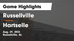 Russellville  vs Hartselle  Game Highlights - Aug. 29, 2023