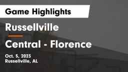 Russellville  vs Central  - Florence Game Highlights - Oct. 5, 2023