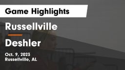 Russellville  vs Deshler  Game Highlights - Oct. 9, 2023
