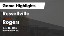 Russellville  vs Rogers  Game Highlights - Oct. 10, 2023