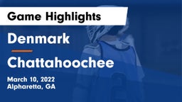 Denmark  vs Chattahoochee  Game Highlights - March 10, 2022