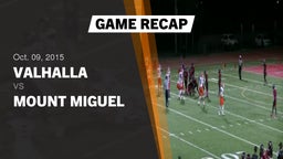 Recap: Valhalla  vs. Mount Miguel  2015
