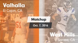Matchup: Valhalla  vs. West Hills  2016