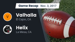Recap: Valhalla  vs. Helix  2017