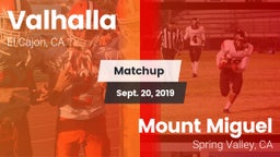 Matchup: Valhalla  vs. Mount Miguel  2019