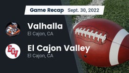 Recap: Valhalla  vs. El Cajon Valley  2022