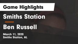 Smiths Station  vs Ben Russell Game Highlights - March 11, 2020