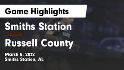 Smiths Station  vs Russell County  Game Highlights - March 8, 2022