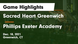 Sacred Heart Greenwich vs Phillips Exeter Academy  Game Highlights - Dec. 18, 2021