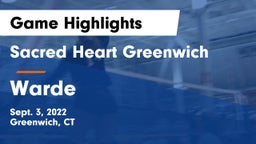 Sacred Heart Greenwich vs Warde  Game Highlights - Sept. 3, 2022