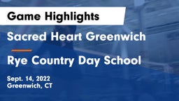 Sacred Heart Greenwich vs Rye Country Day School Game Highlights - Sept. 14, 2022