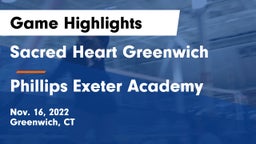 Sacred Heart Greenwich vs Phillips Exeter Academy  Game Highlights - Nov. 16, 2022