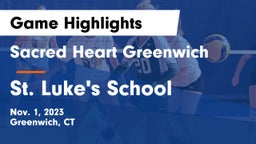 Sacred Heart Greenwich vs St. Luke's School Game Highlights - Nov. 1, 2023