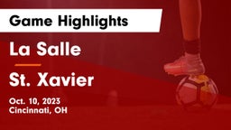 La Salle  vs St. Xavier  Game Highlights - Oct. 10, 2023