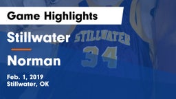 Stillwater  vs Norman  Game Highlights - Feb. 1, 2019