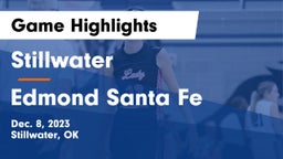 Stillwater  vs Edmond Santa Fe Game Highlights - Dec. 8, 2023