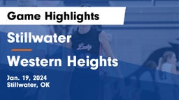 Stillwater  vs Western Heights  Game Highlights - Jan. 19, 2024