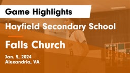 Hayfield Secondary School vs Falls Church  Game Highlights - Jan. 5, 2024