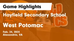 Hayfield Secondary School vs West Potomac  Game Highlights - Feb. 24, 2024