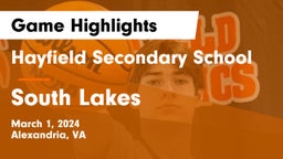 Hayfield Secondary School vs South Lakes  Game Highlights - March 1, 2024