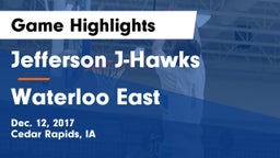 Jefferson  J-Hawks vs Waterloo East  Game Highlights - Dec. 12, 2017