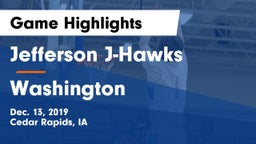 Jefferson  J-Hawks vs Washington  Game Highlights - Dec. 13, 2019