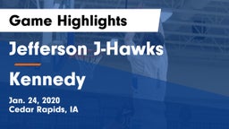 Jefferson  J-Hawks vs Kennedy  Game Highlights - Jan. 24, 2020