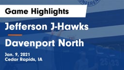 Jefferson  J-Hawks vs Davenport North  Game Highlights - Jan. 9, 2021