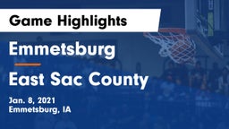 Emmetsburg  vs East Sac County  Game Highlights - Jan. 8, 2021