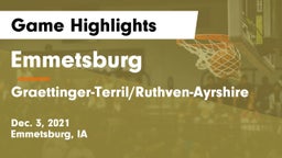 Emmetsburg  vs Graettinger-Terril/Ruthven-Ayrshire  Game Highlights - Dec. 3, 2021