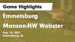 Emmetsburg  vs Manson-NW Webster  Game Highlights - Feb. 10, 2022