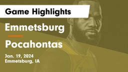 Emmetsburg  vs Pocahontas  Game Highlights - Jan. 19, 2024