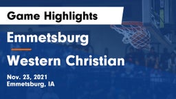 Emmetsburg  vs Western Christian  Game Highlights - Nov. 23, 2021